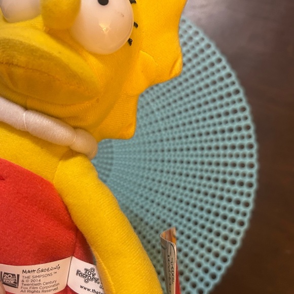 2014 Lisa Simpson 10-11" Plush Toy, with tags - Picture 6 of 8